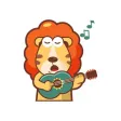 Lionel The Lion stickers by pecellele pencil