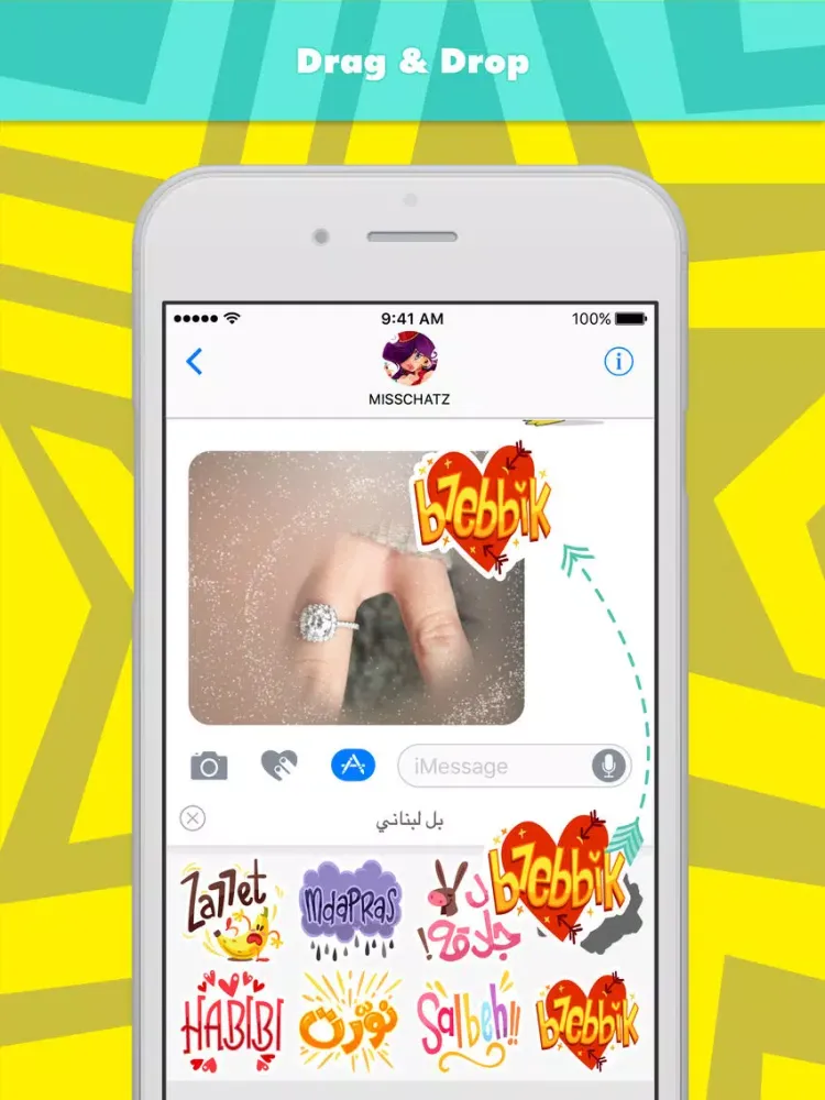 تصاویر بل لبناني stickers by MissChatZ iPad 