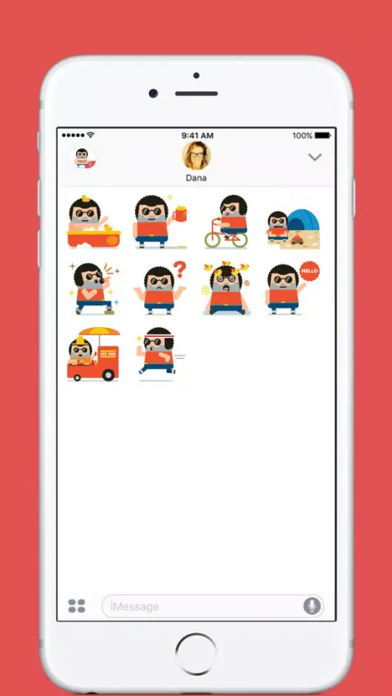 Frizzy Guy stickers by pecellele pencil স্ক্রিনশট