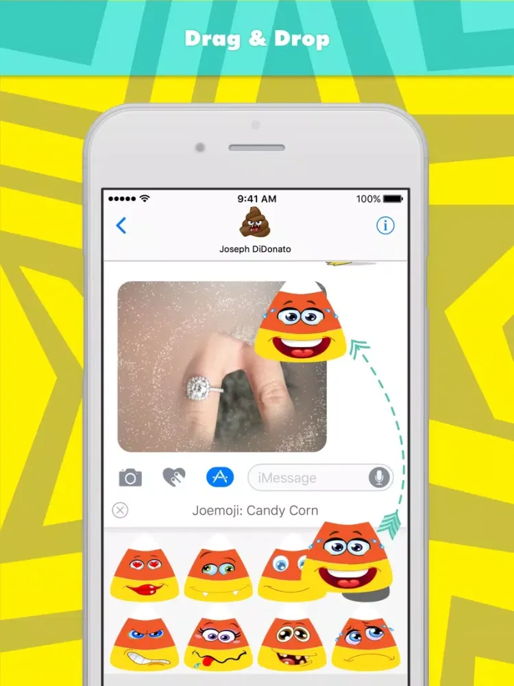 Capturas de tela do Joemoji: Candy Corn stickers by Joemoji iPad 
