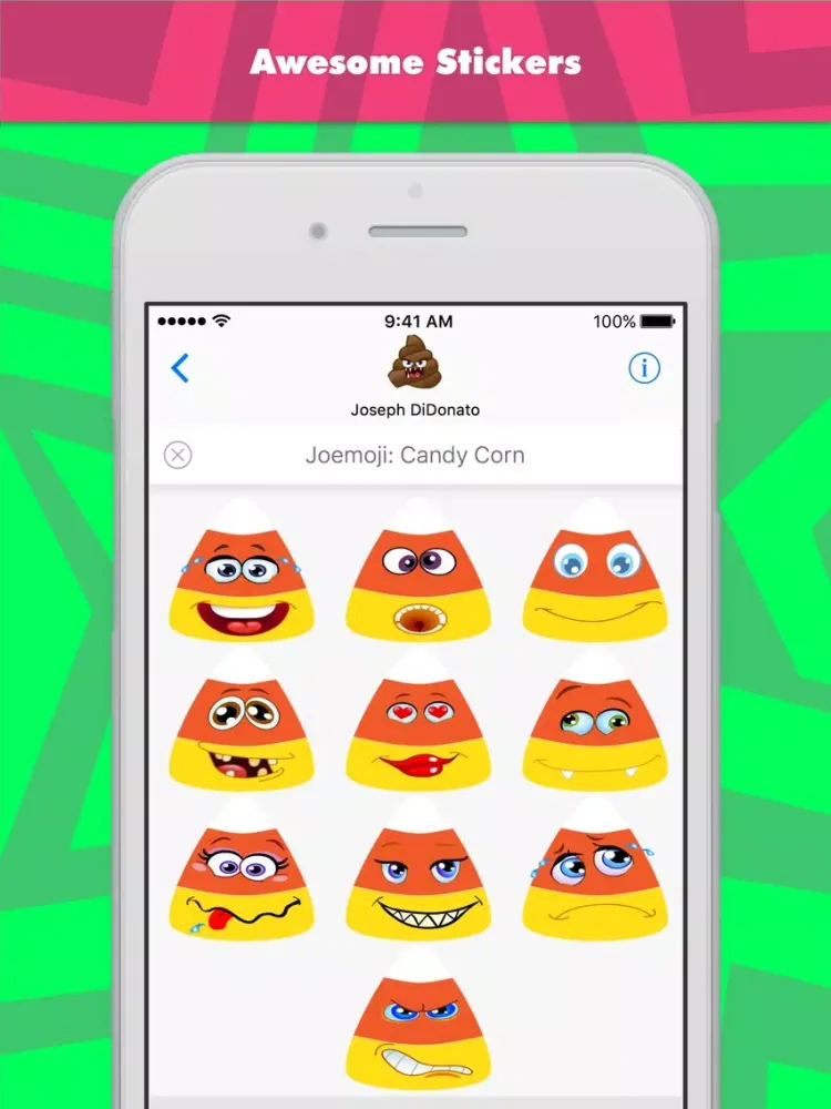 Capturas de tela do Joemoji: Candy Corn stickers by Joemoji iPad 
