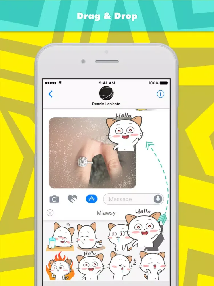 Ảnh chụp màn hình của Miawsy stickers by DeLo iPad 