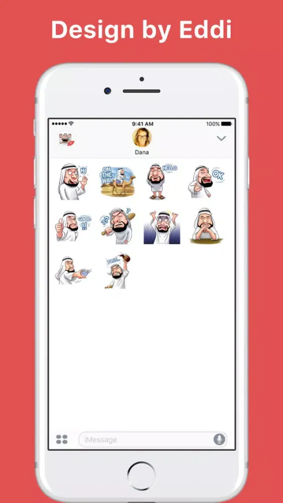 Handsome Uncle From Middle East stickers应用截图