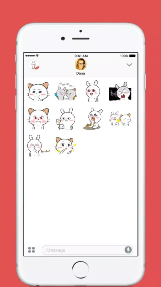 Captures d'écran de Miawsy & Coby stickers by DeLo for iMessage