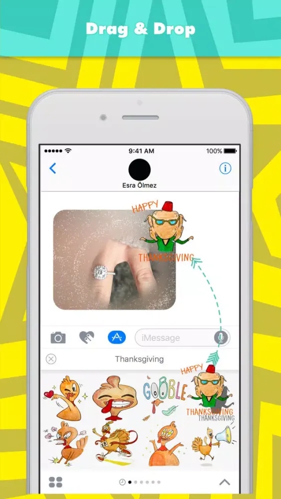 Zrzuty ekranu Thanksgiving stickers by Esra Olmez