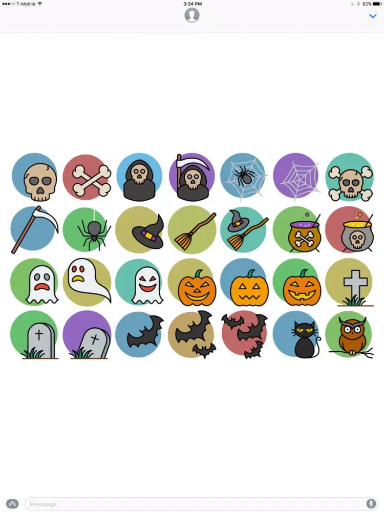 Captures d'écran de Halloween stickers by Linh Pham for iMessage iPad 