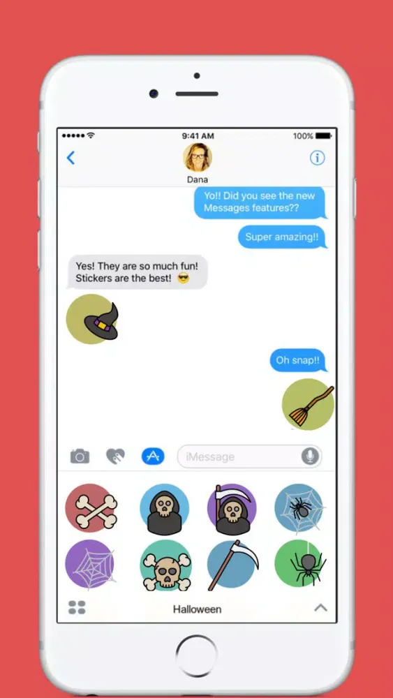Captures d'écran de Halloween stickers by Linh Pham for iMessage