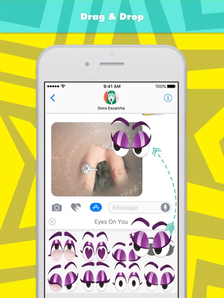 تصاویر Eyes On You stickers by donnae iPad 