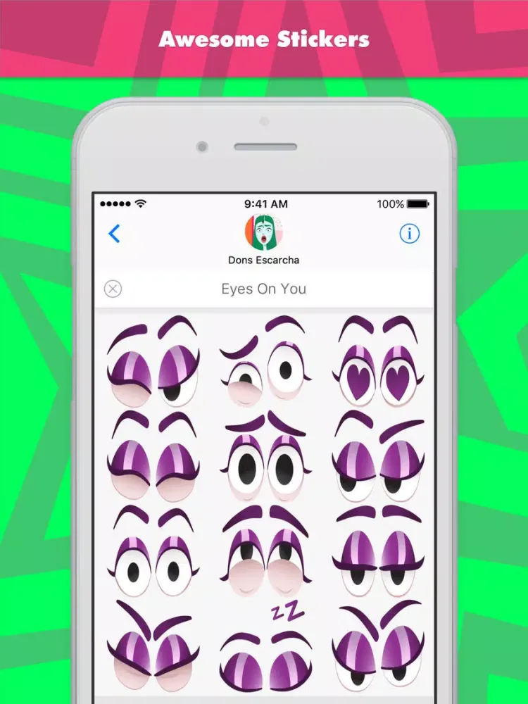 تصاویر Eyes On You stickers by donnae iPad 