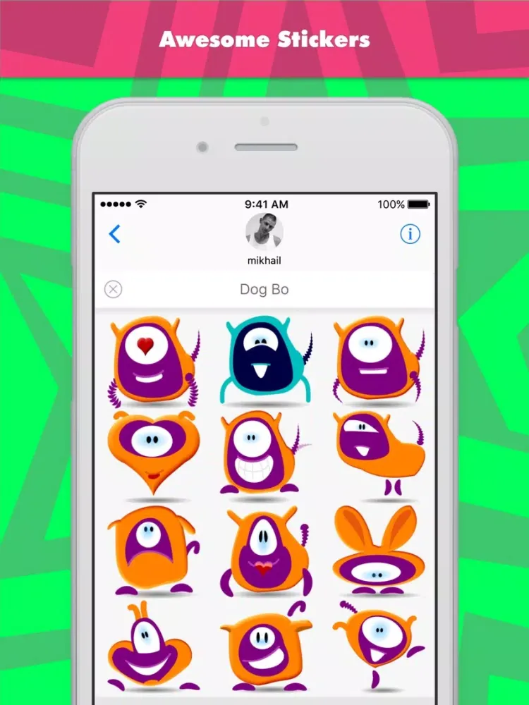 تصاویر Dog Bo stickers by mikhail iPad 