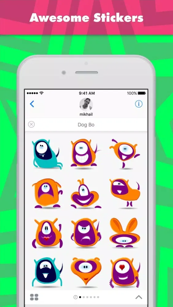 تصاویر Dog Bo stickers by mikhail