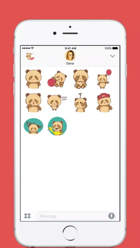 Brown Panda stickers by Rizki Denjaka スクリーンショット