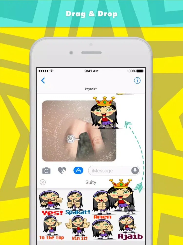 Zrzuty ekranu Suity stickers by kayaairt iPad 