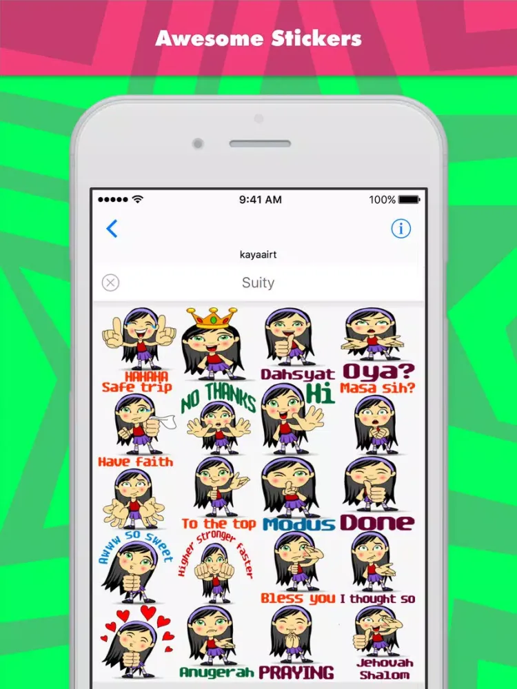 Zrzuty ekranu Suity stickers by kayaairt iPad 