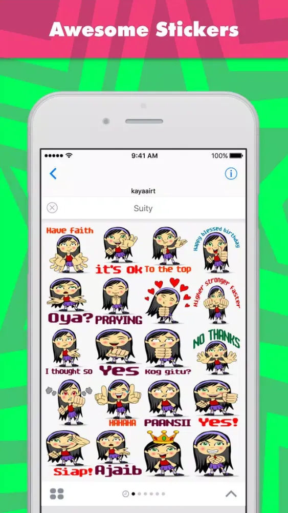 Zrzuty ekranu Suity stickers by kayaairt