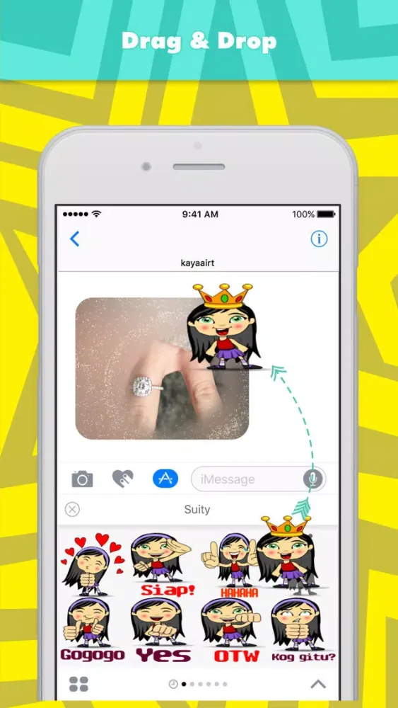 Zrzuty ekranu Suity stickers by kayaairt