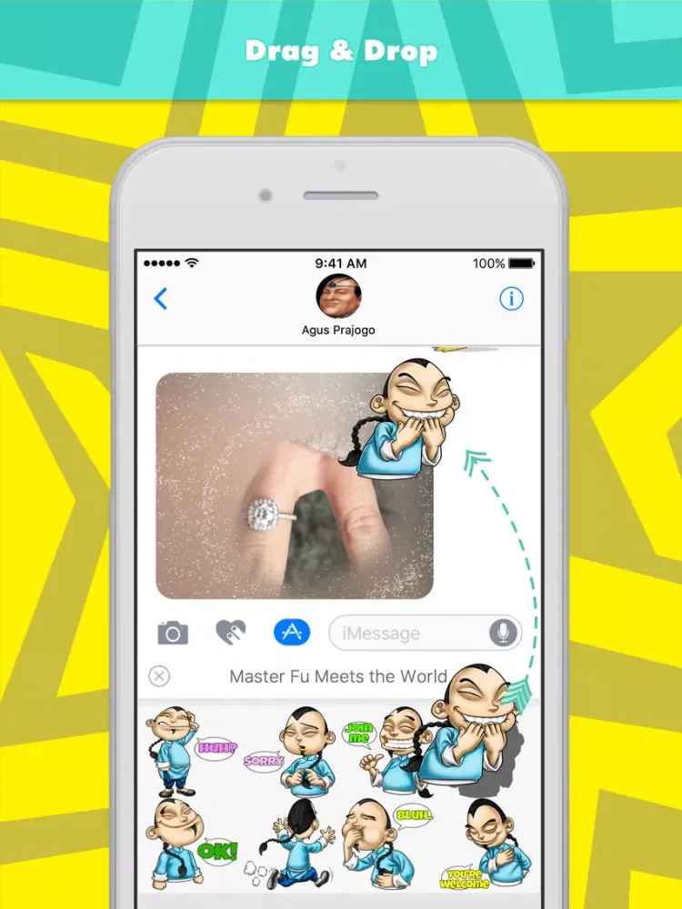 Captures d'écran de Master Fu Meets the World stickers by Choppic iPad 