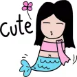 Lulu The Mermaid stickers for iMessage