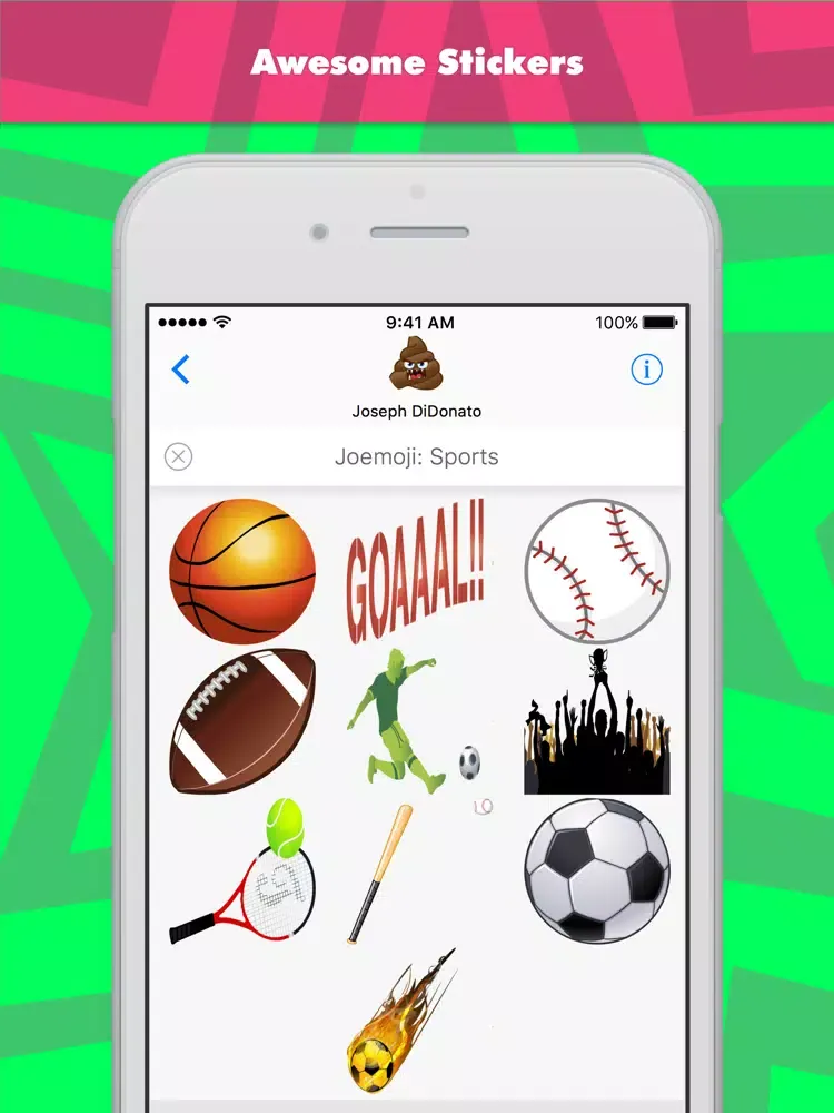 Joemoji: Sports stickers by Joemoji iPad  Screenshots