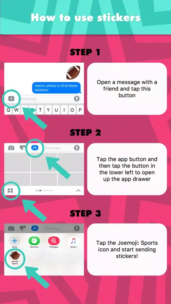 Joemoji: Sports stickers by Joemoji Screenshots