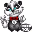 Meet Boss Panda stickers by Choppic Meet Boss Panda stickers by Choppic