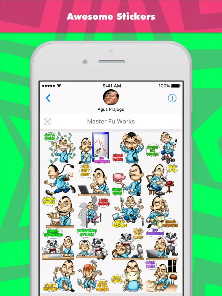 Master Fu Works stickers by Choppic iPad  Ekran Görüntüleri
