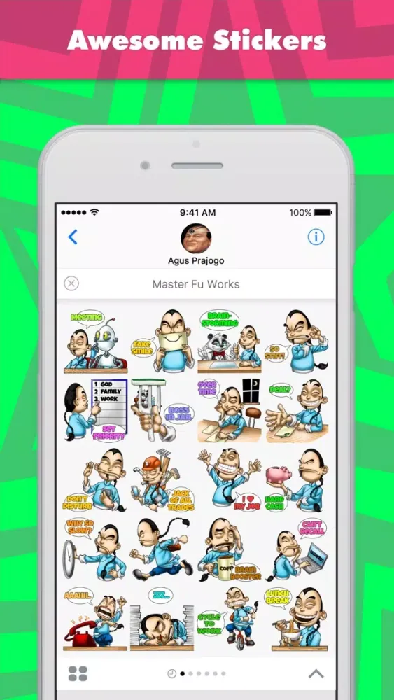 Master Fu Works stickers by Choppic Ekran Görüntüleri