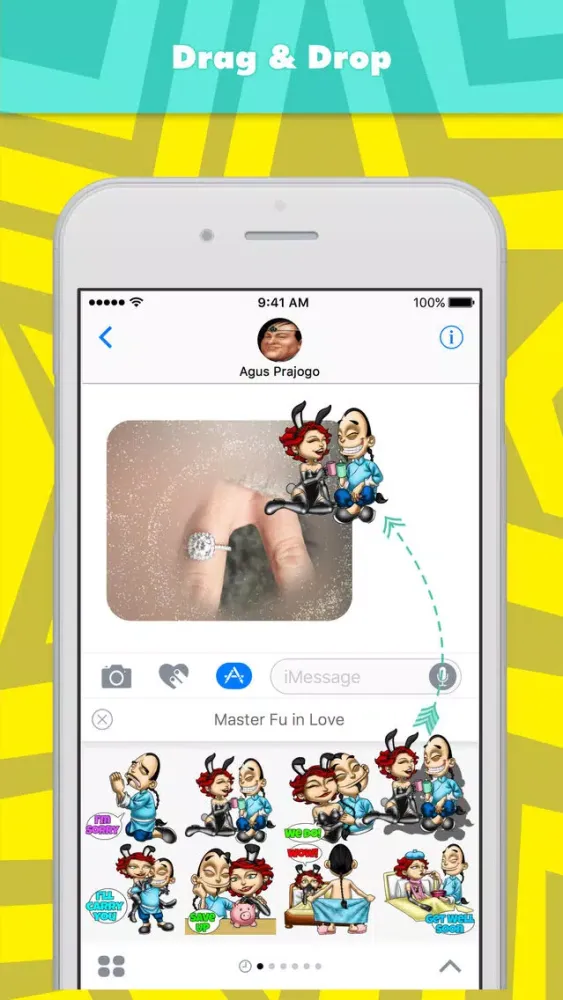 Master Fu in Love stickers by Choppic سکرین شاٹس