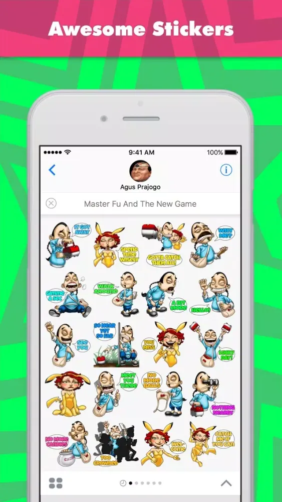 Master Fu And The New Game stickers by Choppic سکرین شاٹس