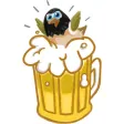 Birds Welcome Fall stickers by Mafalda Neves