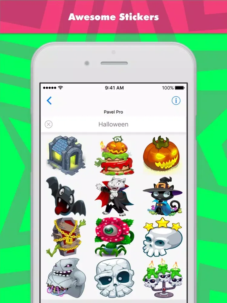 Скриншоты Halloween stickers by Pavel Pro iPad 