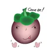 Cute Mangosteen stickers by Hanna Cute Mangosteen stickers by Hanna