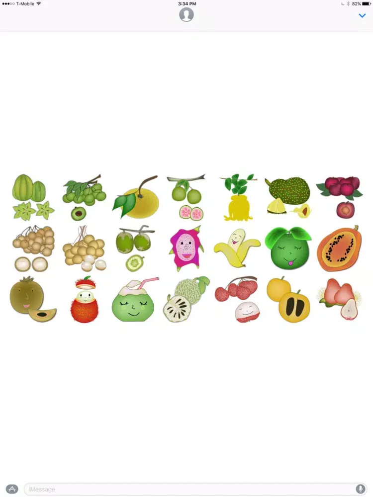 Screenshot di Fruits in Vietnam stickers by Hanna iPad 
