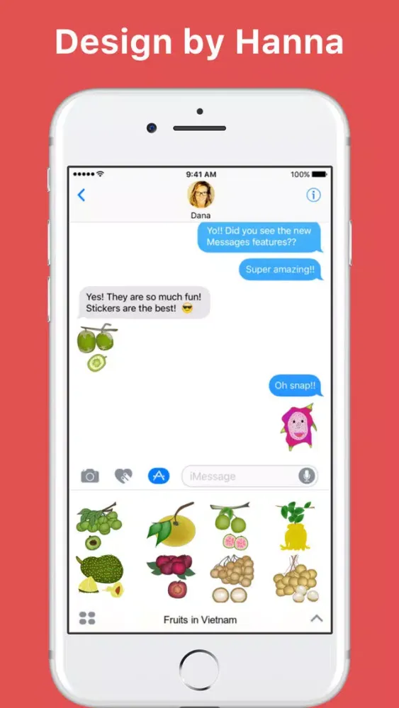 Screenshot di Fruits in Vietnam stickers by Hanna