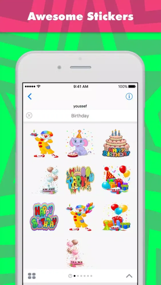 Birthday stickers by youssefyou Screenshots