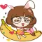 Momo Jung stickers by J Robot Sticker for iMessage