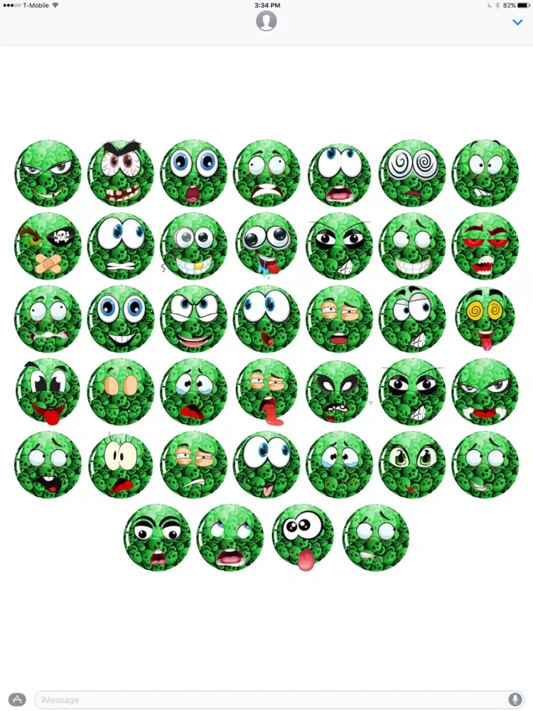 Greench Moji stickers by Steve iPad  سکرین شاٹس