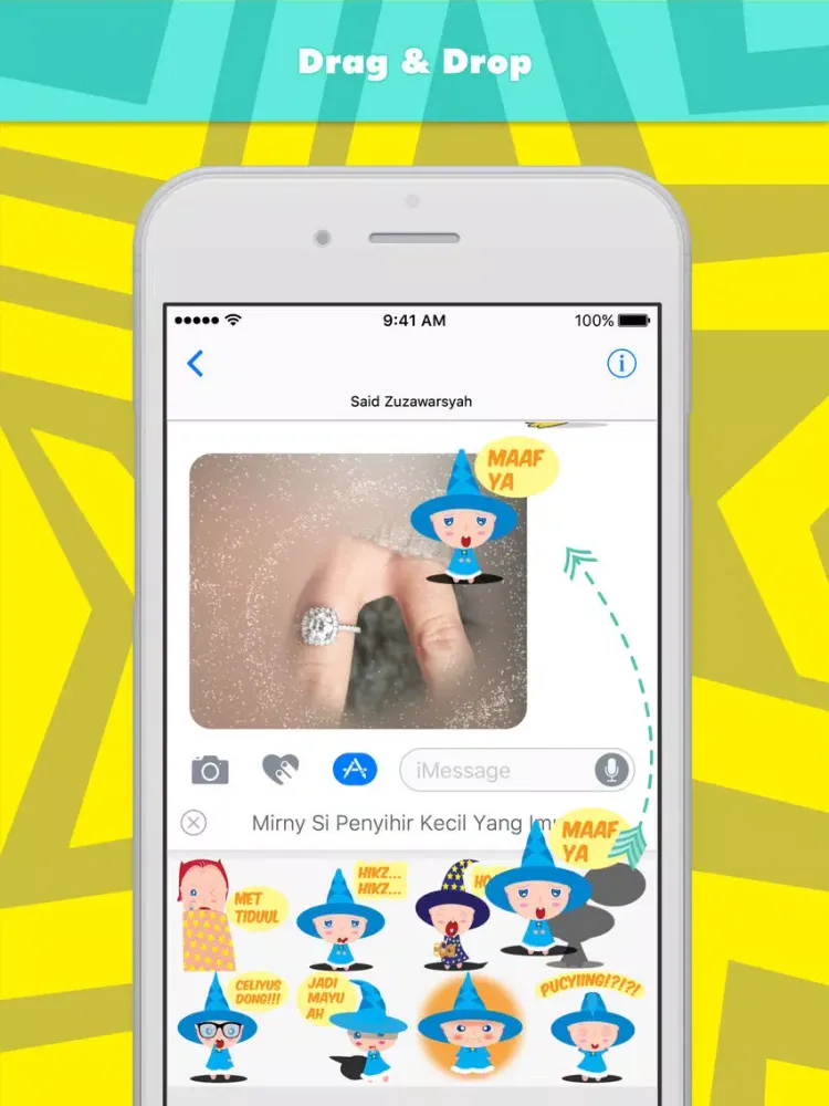 Скриншоты Mirny Si Penyihir Kecil Yang Imut stickers iPad 