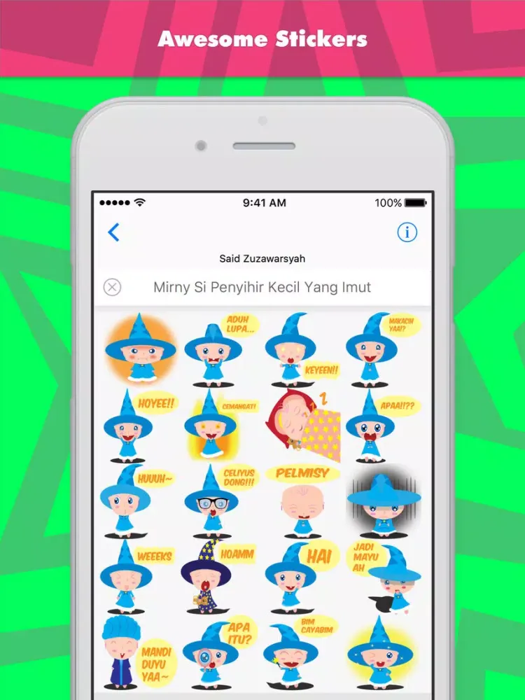 Скриншоты Mirny Si Penyihir Kecil Yang Imut stickers iPad 