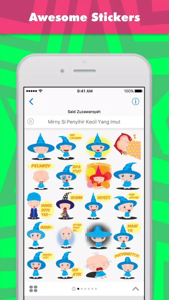 Скриншоты Mirny Si Penyihir Kecil Yang Imut stickers