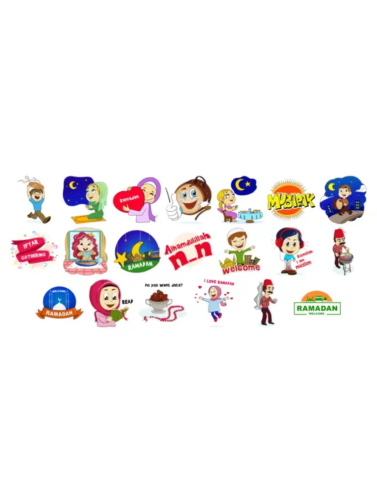 Ảnh chụp màn hình của Ramadan stickers by Esra for imessage iPad 