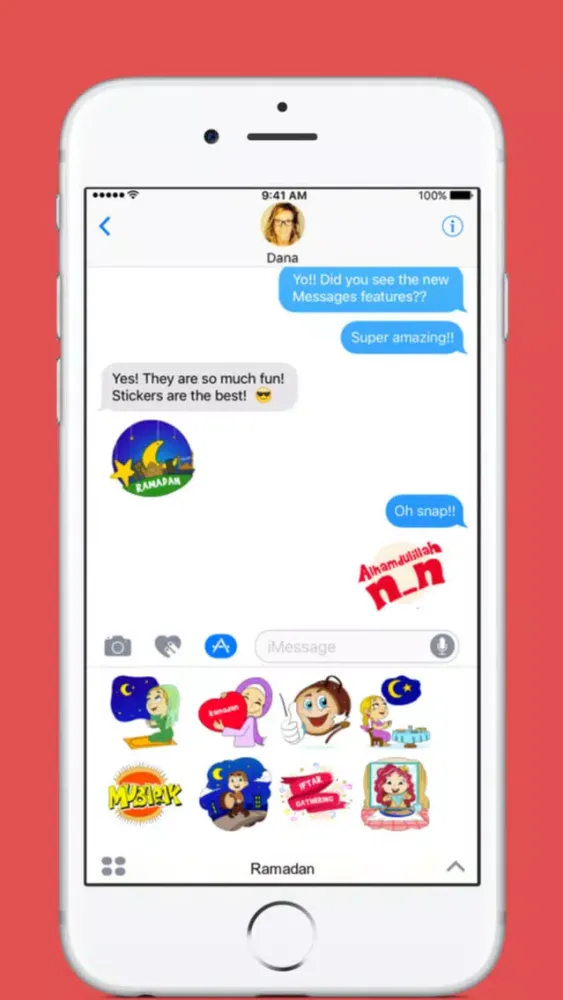 Ảnh chụp màn hình của Ramadan stickers by Esra for imessage