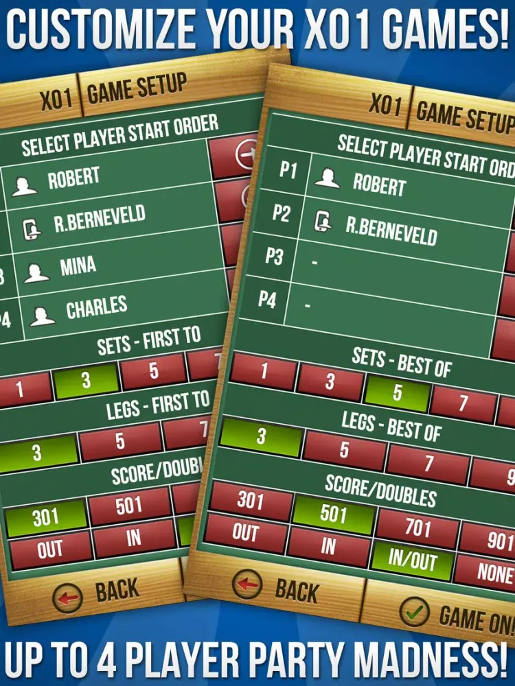 Screenshot di MadHouse Darts Scorer Darts Games Scoreboard & Scorekeeper 501 Scoring and More iPad 