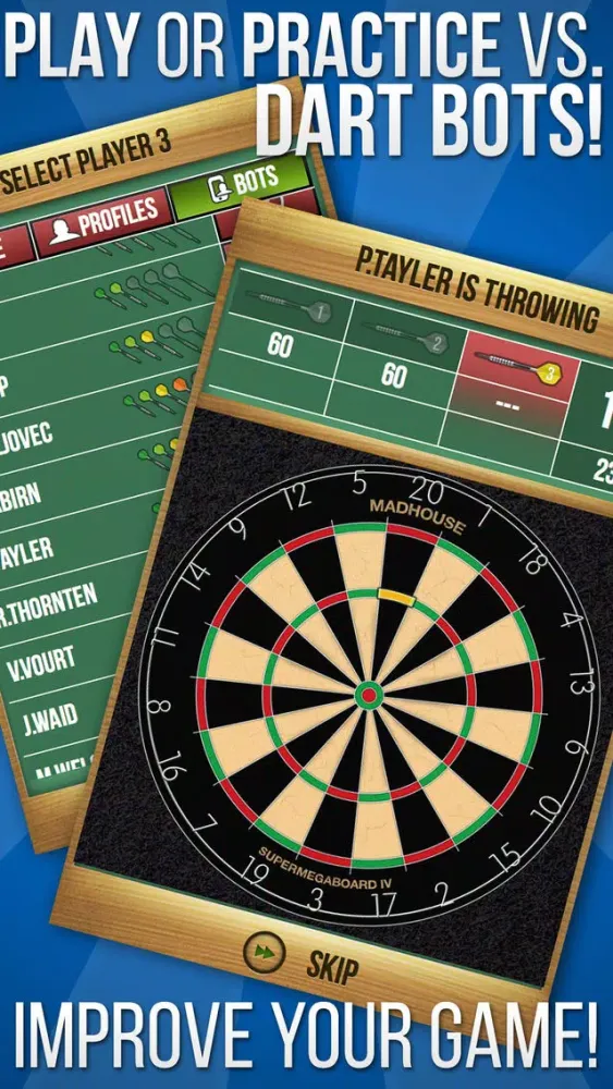 Screenshot di MadHouse Darts Scorer Darts Games Scoreboard & Scorekeeper 501 Scoring and More