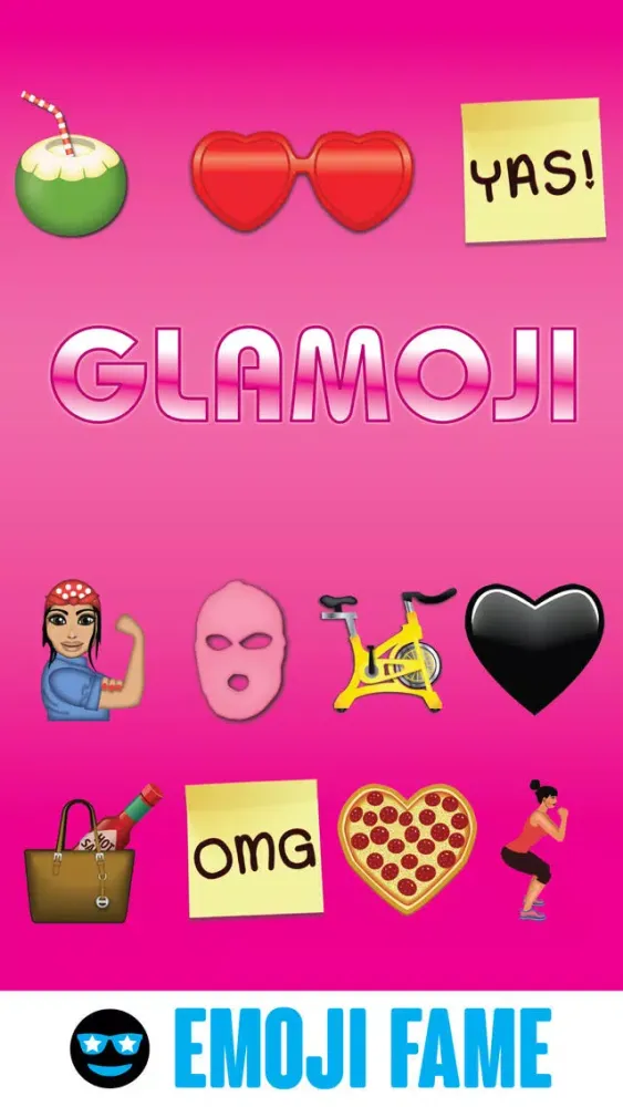 Capturas de tela do Glamoji by Emoji Fame