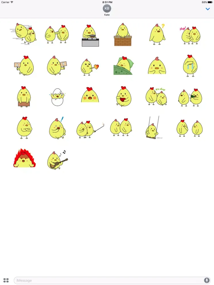 Animated Funny Chicken Couple iPad  Screenshots