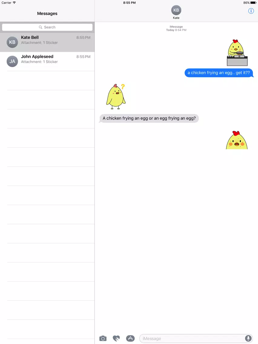 صور Animated Funny Chicken Couple iPad 