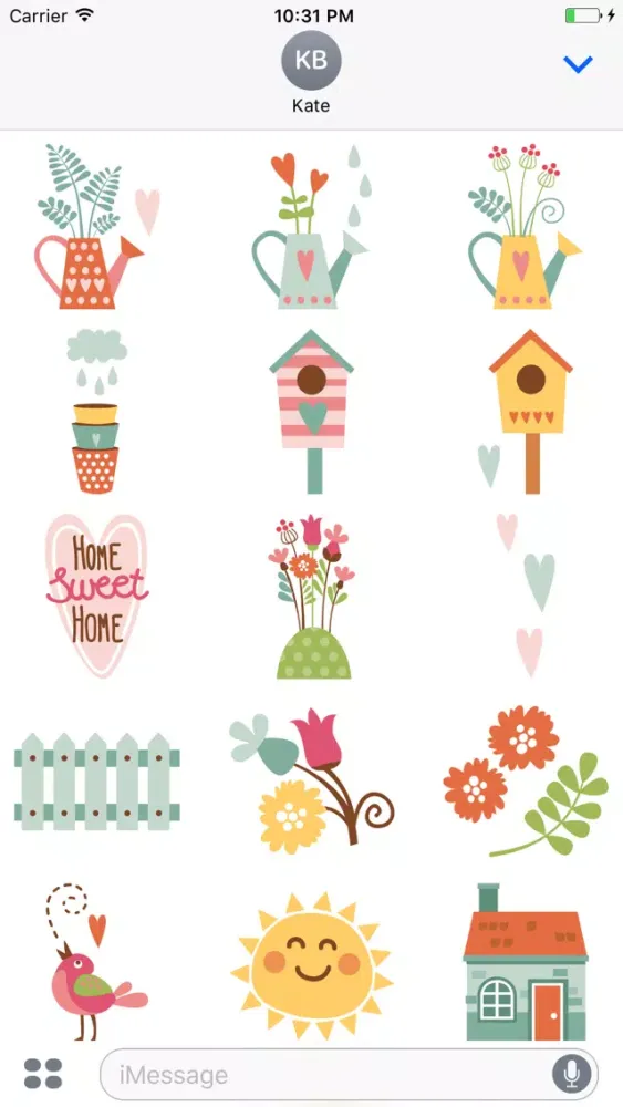 Gardening Sweet Home Stickers Screenshots
