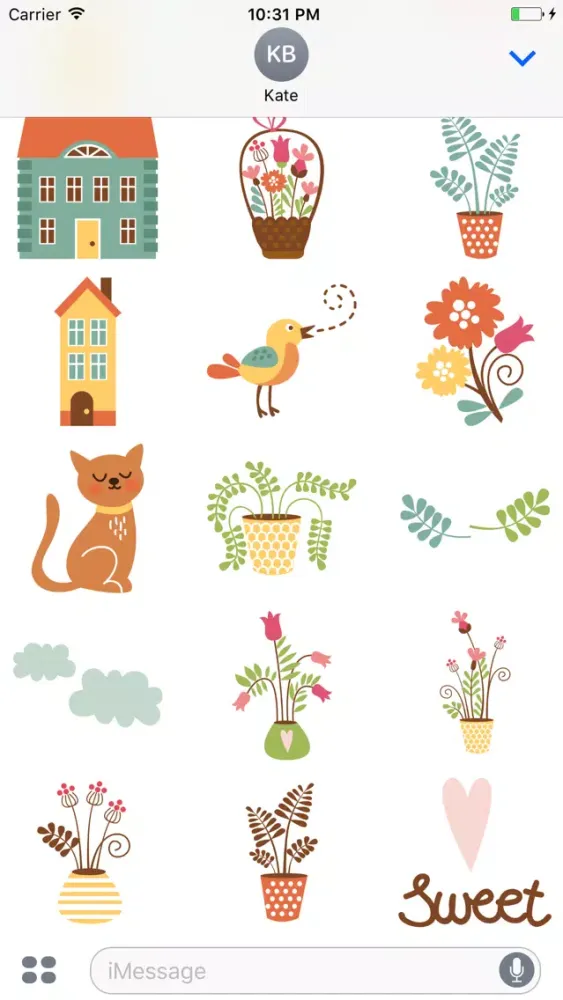 Gardening Sweet Home Stickers Screenshots