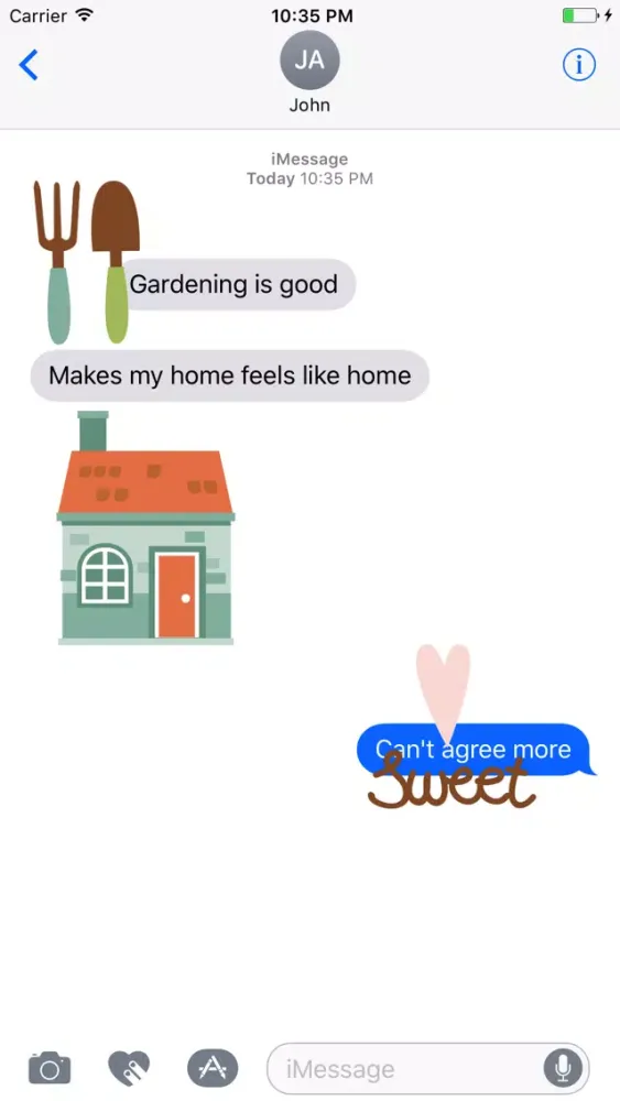 Gardening Sweet Home Stickers Screenshots